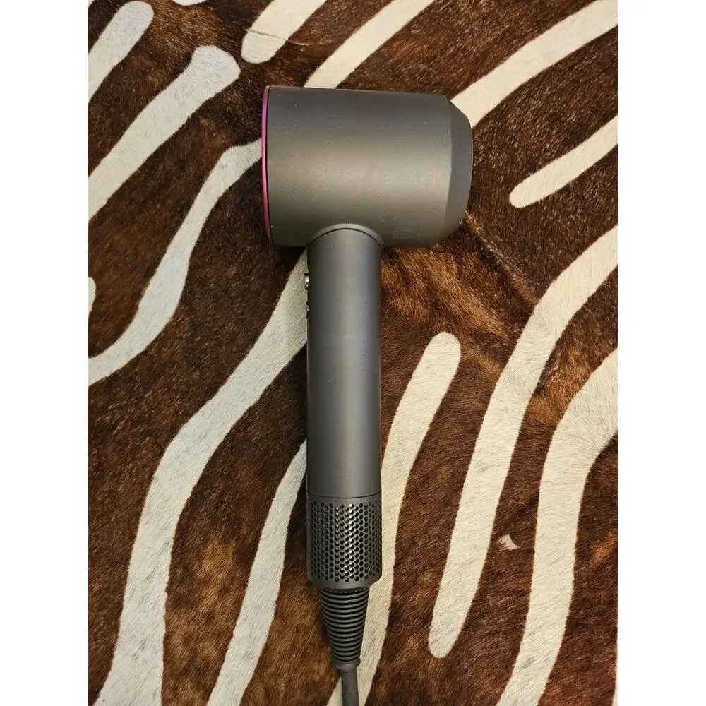 Dyson Supersonic Hair Dryer - Fuchsia/Grey & New Dyson Nickel Display Stand